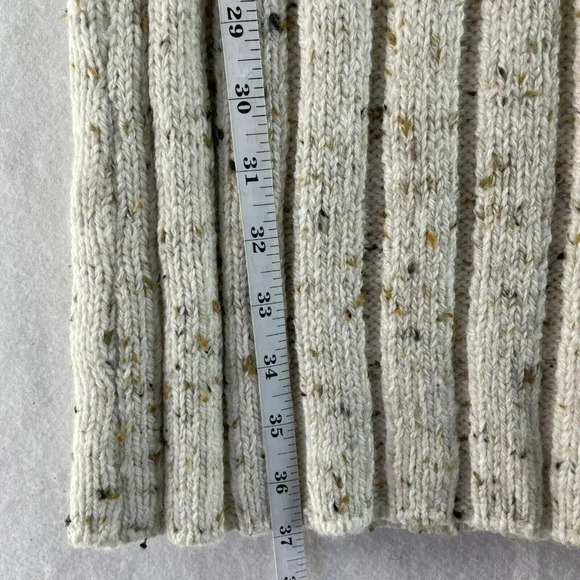 Mango Sweater Dress S Beige Flecked Turtle Neck Bodycon All-Match Raglan Sleeve - Picture 5 of 11